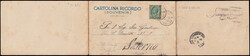 1910 FIRENZE - SPETTACOLI DI AVIAZIONE. Cartolina policroma tripla ...