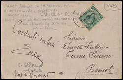 1910 NAPOLI - PROVE DI AVIAZIONE. Cartolina fotografica del biplano ...