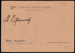 1910 VERONA / CONCORSI AEREI INTERNAZIONALI. Cartolina "RISTORANTE ...