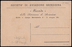 1911 BARI / SETTIMANA DI AVIAZIONE E PRIMO VOLO SULLA CITTA'. ...