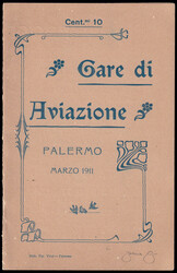 1911 PALERMO / GARE AVIATORIE. Programma ufficiale C.mi 10 (Stab. Tip ...