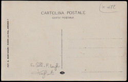 1911 RIMINI RIUNIONE AVIATORIA. Cartolina fotografica del pilota ...