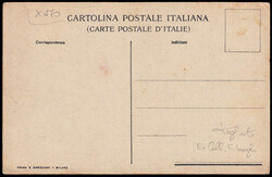 1911 RIMINI RIUNIONE AVIATORIA. Cartolina ufficiale policroma firmata ...