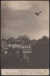 1911 UDINE / RIUNIONE AVIATORIA. Cartolina fotografica verticale ...