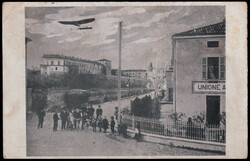 1913 SALA BAGANZA (PARMA) / GIORNATE AVIATORIE. Cartolina orizzontale ...