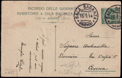 1913 SALA BAGANZA (PARMA) / GIORNATE AVIATORIE. Cartolina orizzontale ...