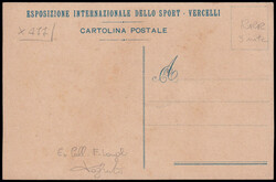 1913 VERCELLI / ESPOSIZIONE INTERNAZIONALE DELLO SPORT. Cartolina ...
