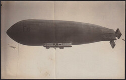 1920 DIRIGIBILE F.6 / VOLO MILANO - COMO. Cartolina fotografica del ...
