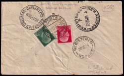 1934 BRINDISI - KARACHI - MELBOURNE. Dispaccio Brindisi - Hobart. ...