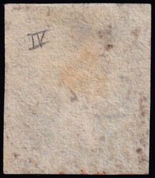 QUEEN VICTORIA 1d.. Plate 4, letters HD, used with red Maltese cross ...