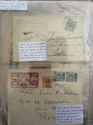 POSTA AEREA 1909/1957. Collezione composta da 33 aerogrammi a partire ...