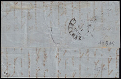 I° EMISSIONE. Lettera spedita da Piacenza in data 11.6.1856 diretta ...