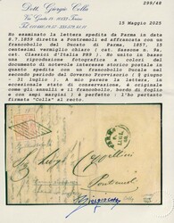 II° PERIODO DEL GOVERNO PROVVISORIO. Lettera spedita da Parma e ...