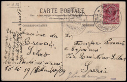 1909 BRESCIA I° CIRCUITO AEREO INTERNAZIONALE. Cartolina spedita da ...
