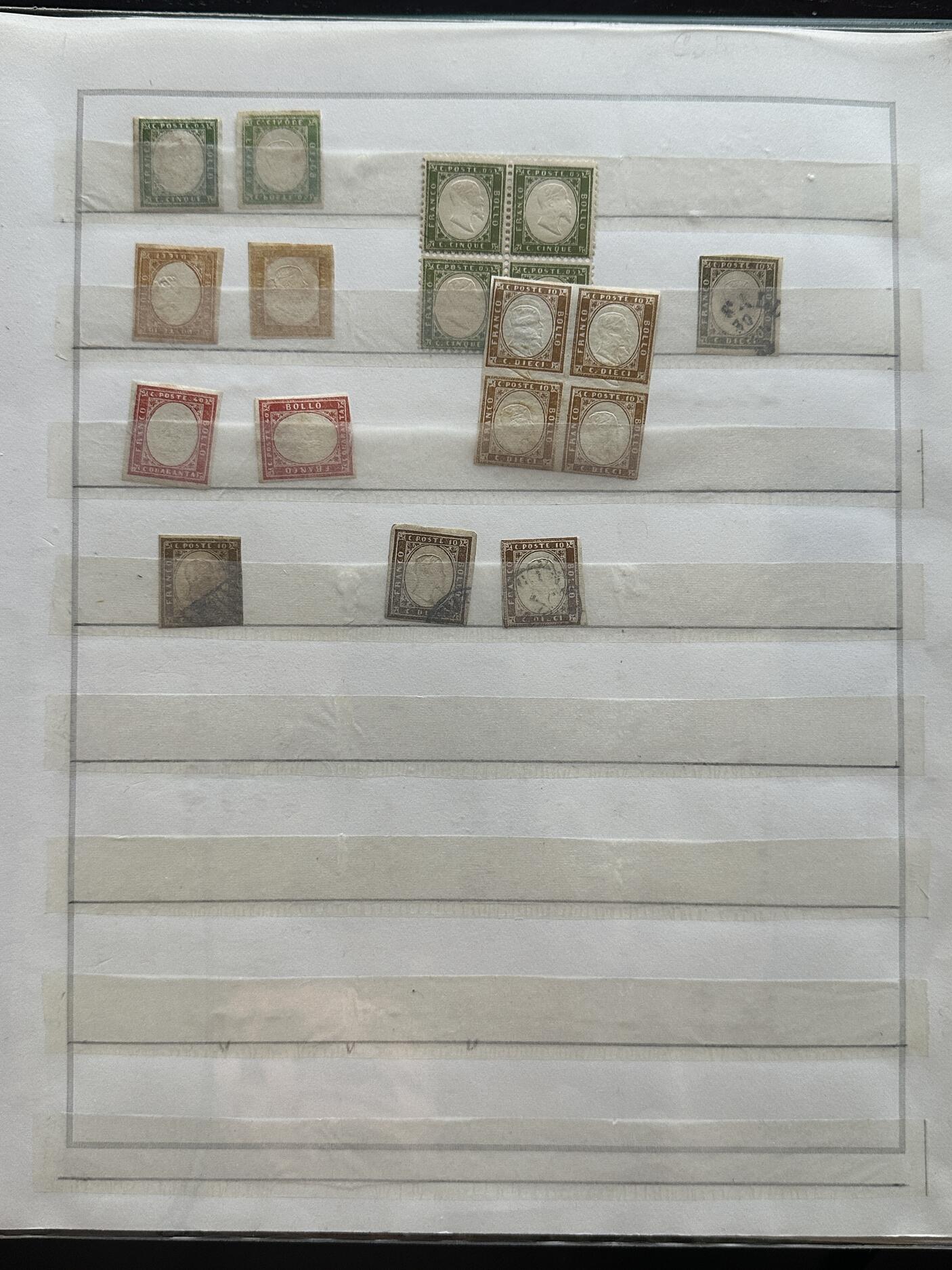 KINGDOM OF ITALY - STAMPS "VARIETA'" - Estimate €1,000/1,500. Album ...