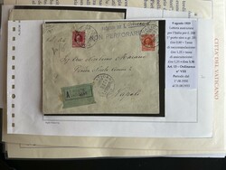 VATICAN - POSTAL HISTORY PIUS XI - Estimate €1,500/2,000. ...
