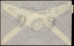 1933 CROCIERA DEL DECENNALE. Dispaccio dall'OLANDA. Aerogramma ...