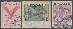 POSTA AEREA. Francobolli di Grecia Posta Aerea da 25, 30, 50 dracme ...