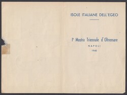 TRIENNALE OLTREMARE. Serie completa Triennale Oltremare (Cat Sass nn. ...