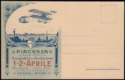 1911 PIACENZA / AVIATION DAYS AND FIRST FLIGHT OVER THE CITY. ...