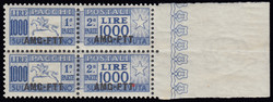 3505: Amministrazione anglo-americana della Venezia Giulia 1945-47 - Parcel stamps