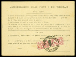 3415135: Italian Reign Revenue stamps used for postage - Parcel stamps