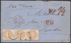 3535050: Italienische Post in der Levante Smyrna