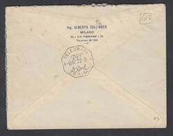 1921 ESPRESSO. Busta espresso da Milano per la Svizzera del 7 ...