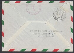 1950 PRIMO VOLO PER GLI USA. Busta via aerea da Trieste per gli USA ...