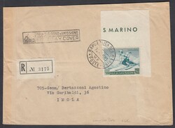 PROPAGANDA SPORTIVA. Busta FDC raccomandata con lire 200 Propaganda ...