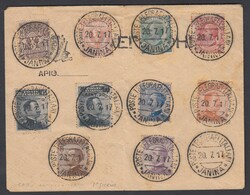 POSTE TELEGRAFI ITALIANI. Busta non viaggiata affrancata con valori ...