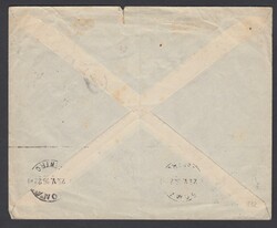 BASE PASSEGGERA. Busta con 2x5 cent + 10 cent Leoni annullati "Base ...