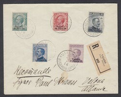 SOPRASTAMPATI VALONA. Busta affrancata con Valona 10, 20, 30 para + 1 ...