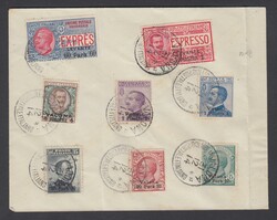 ALTI VALORI. Busta non viaggiata con serie sovrastampata Valona dal ...