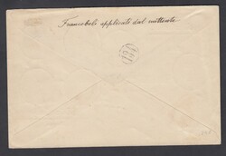 ALTO VALORE 4Pi SU 1 LIRA. Busta raccomandata con Valona 10 + 20 + 30 ...