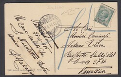 SASENO. Cartolina di Saseno affrancata con 10 cent Leoni Valona (Sass ...