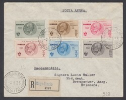 VOLO ROMA MOGADISCIO. Busta raccomandata via aerea da Mogadiscio per ...