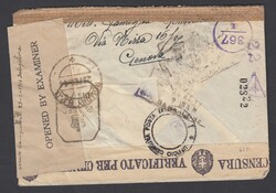 PRIGIONIERI IN INDIA. Busta via aerea da Genova per l'India del 10 ...