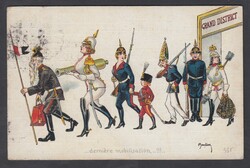 1917 TRUPPE OCCUPAZIONE 3. Cartolina propagandistica affrancata con 5 ...