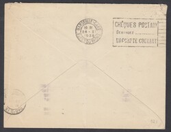 1930 COMPAGNIA A.U.L.O. Volo NAPOLI - MARSIGLIA (PARIGI). Aerogramma ...