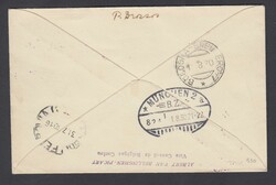 1930 LINEA CORFU NAPOLI. Busta raccomandata via aerea da Corfù per ...