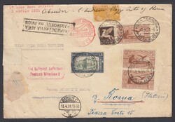 1931 PRIMO VOLO ROMA - MONACO - BERLINO. Aerogramma spedito da Roma ...