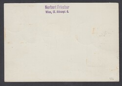 1933 VOLO VIENNA SEMMERING. Cartolina via aerea con coppia lire 1 ...