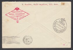 1934 TRIPOLITANIA VOLO ROMA MOGADISCIO. Aerogramma da Tripoli per ...