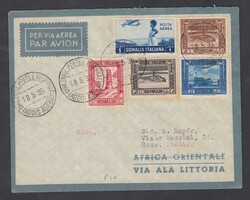 1936 VOLO ADDIS ABEBA ASMARA. Aerogramma da Addis Abeba per Roma del ...