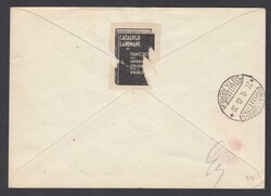 1948 VOLO IMABA MILANO BASILEA. Aerogramma con Vaticano lire 1 + PA ...