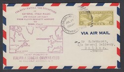 1933 CROCIERA DEL DECENNALE. Aerogramma da Brookyn per Dallas del 25 ...