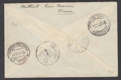 POSTA AEREA. Busta raccomandata via aerea da Tirana per Roma dell'11 ...