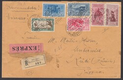 CINQUANTENARIO GARIBALDINO. Busta raccomandata espresso da Milano per ...