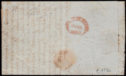 VIA DI MARE - 11 GRANA. Letter complete with text sent from Messina ...